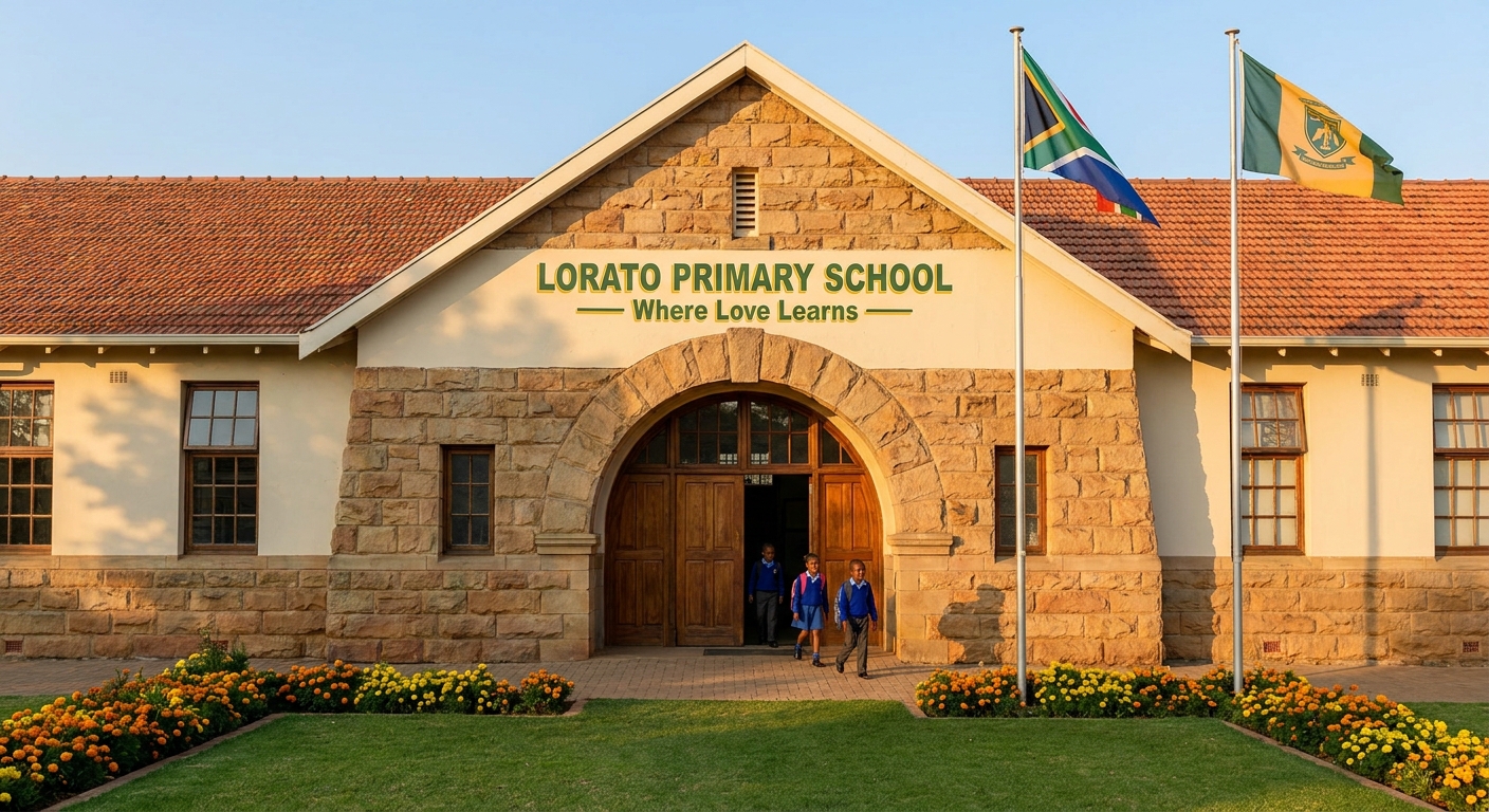 Front exterior of Lorato Primary School