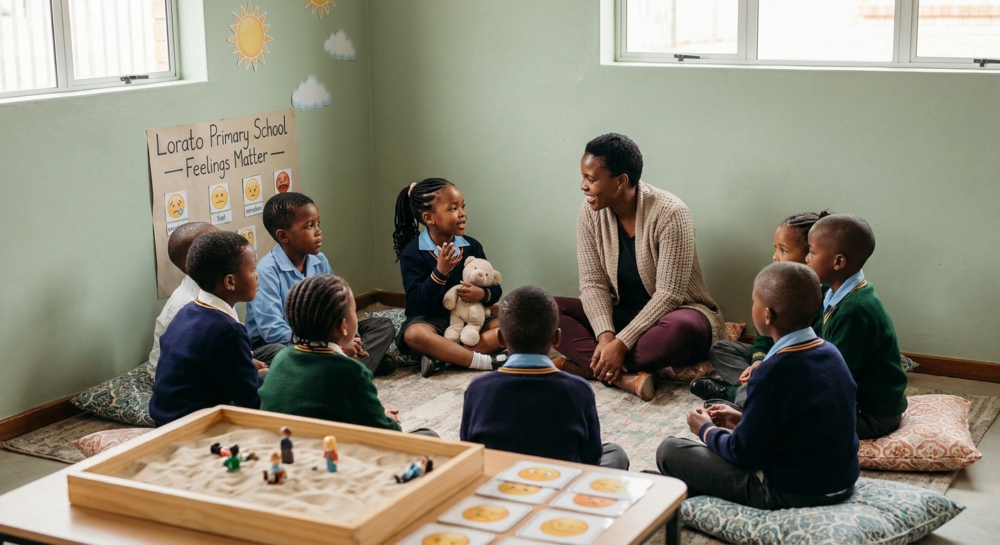 Wellbeing circle with the school counsellor